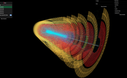 High Energy Physics Event Visualisation (CERN collaboration)